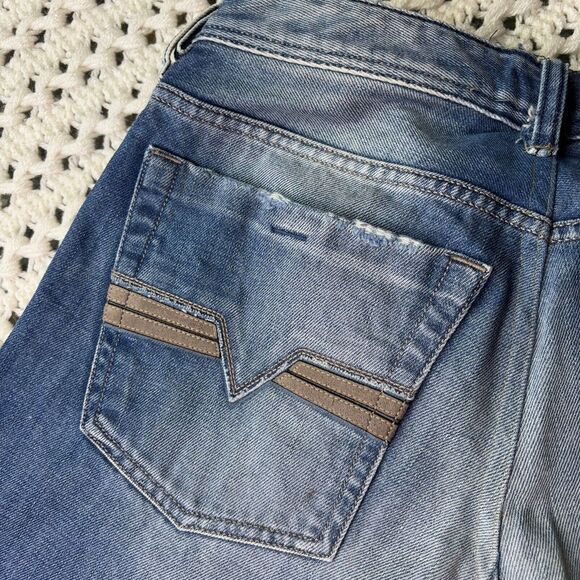 Diesel Men's Zatiny Bootcut Jeans, 29x30.5, Blue Wash 008AT, Button Fly‎ Denim - Picture 15 of 16